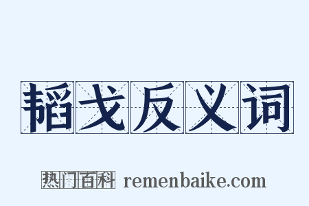韬戈反义词是什么意思的图片